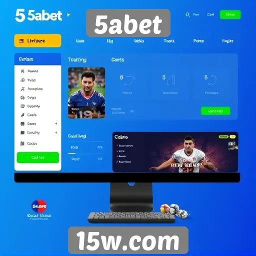 Análise da interface do usuário no site 5abet